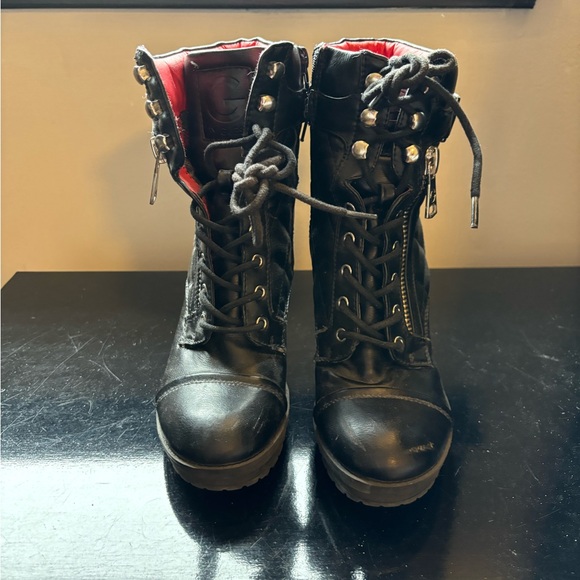 GUESS - Platform Combat Boots - Picture 2 of 10